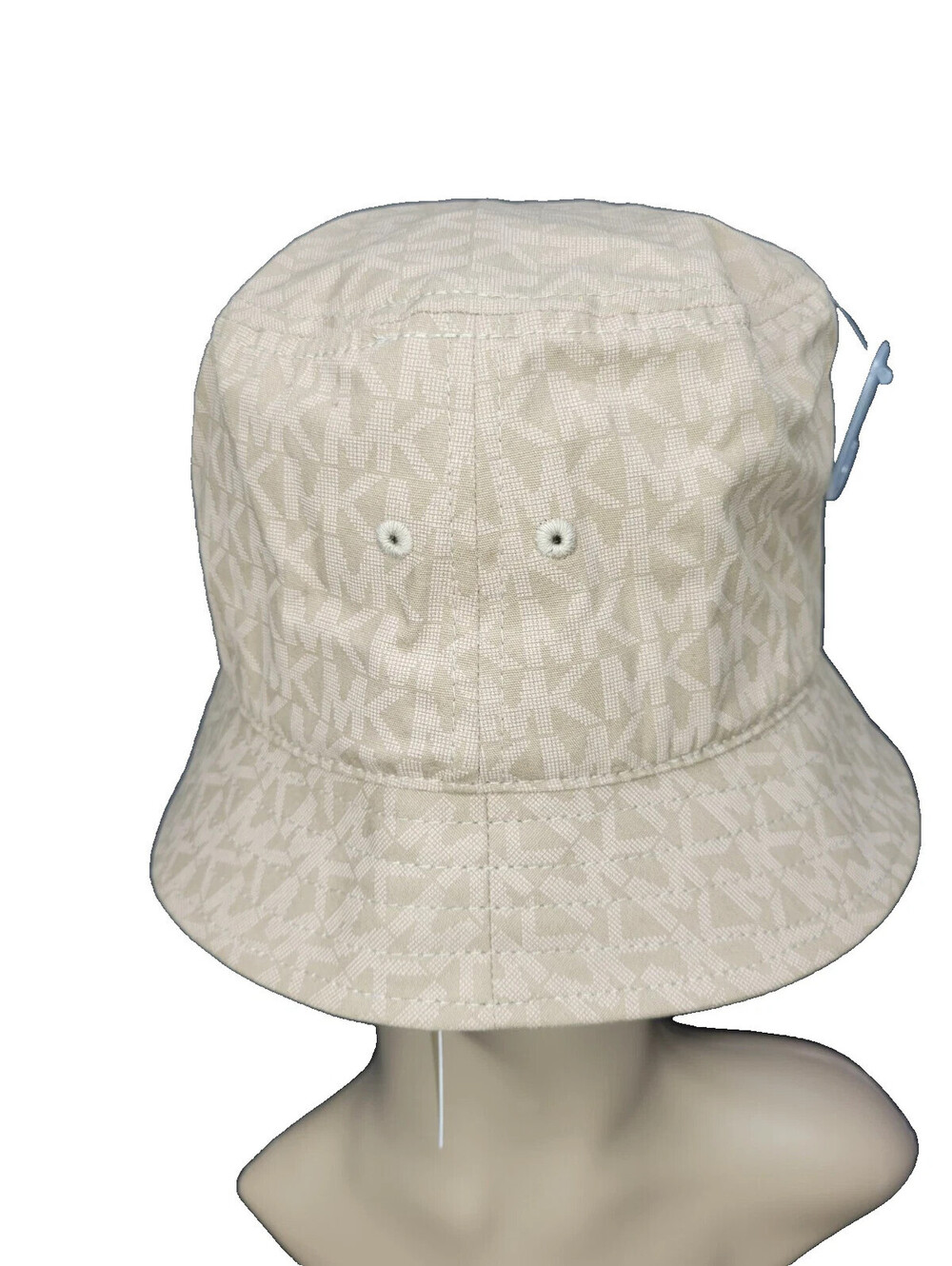 Michael Kors Womens Signature MK Logo Monogram Bucket Hat Khaki Size S/M - NEW!